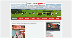 Desktop Screenshot of fleischerei-loke.de